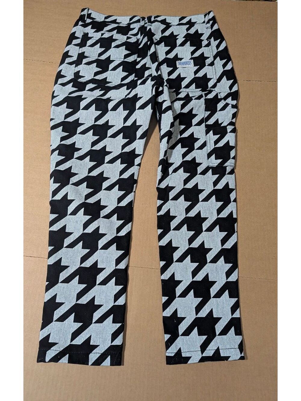 The Hundreds Men's Townstooth Painter Style Pants Stone Wash Jeans Size 32